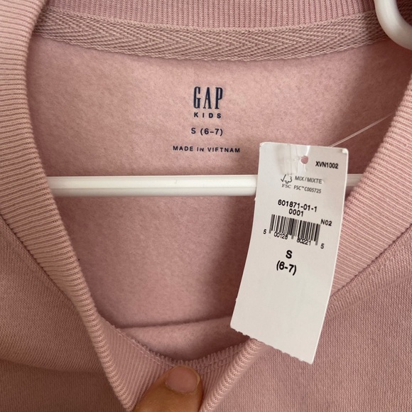 Gap pink girls heart sweatshirt - Picture 4 of 6